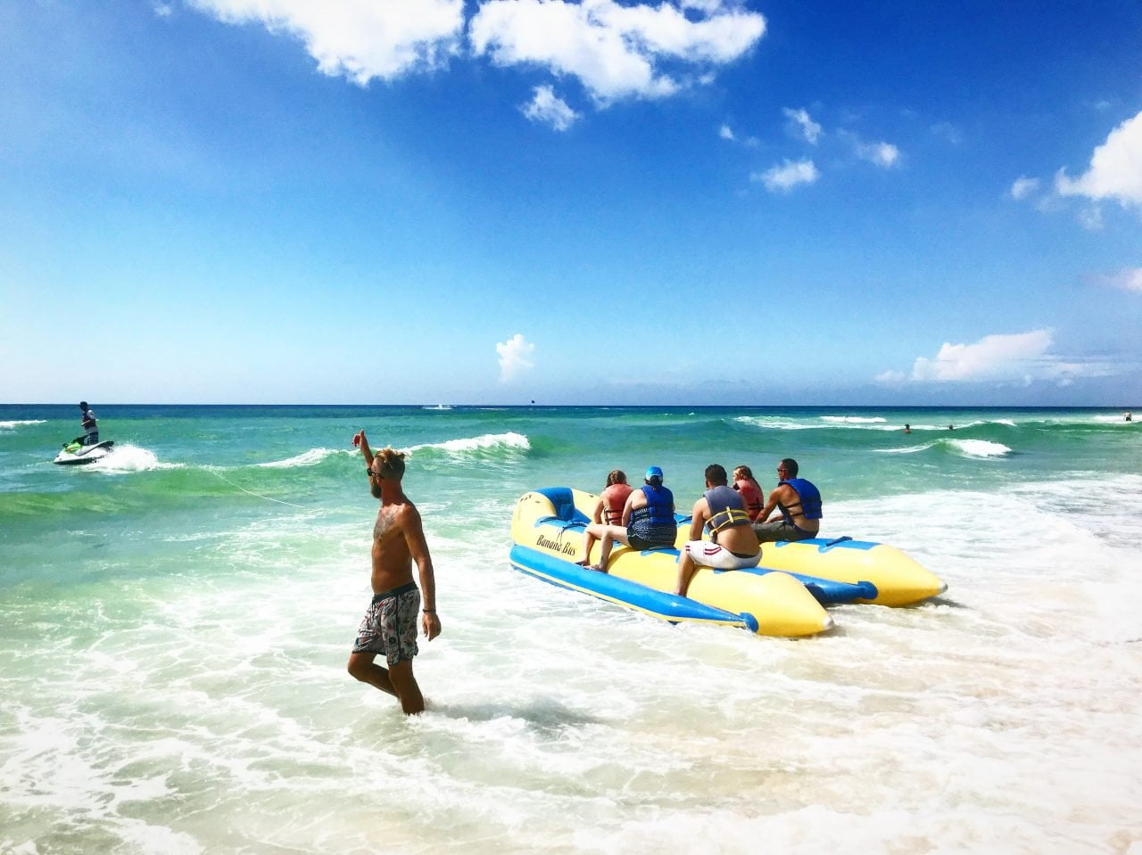 banana boat rides nearby in Panama City Beach Florida
