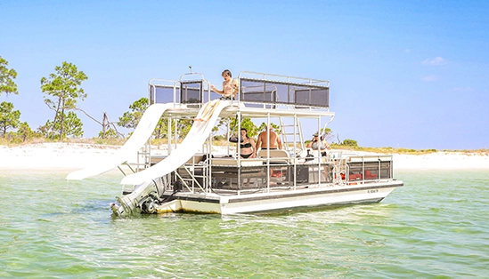 Shell island pontoon adventure